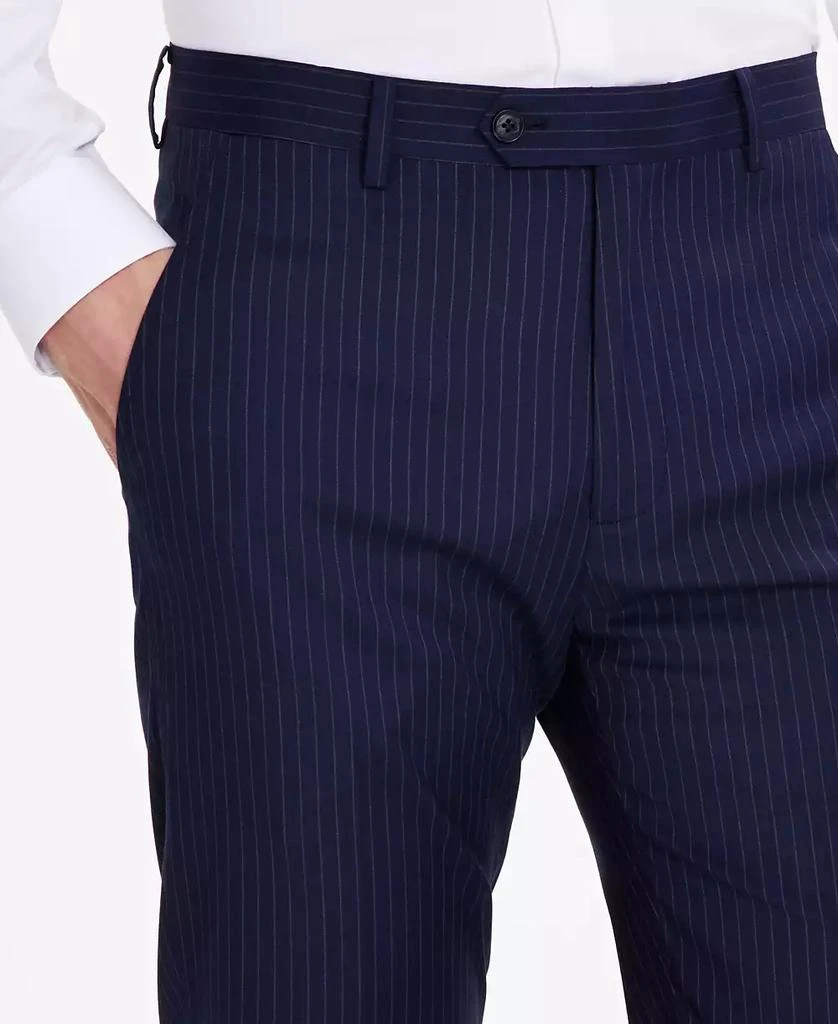 Alfani Men's Navy Slim-Fit Stripe Suit Pants, Created for Macy's 4