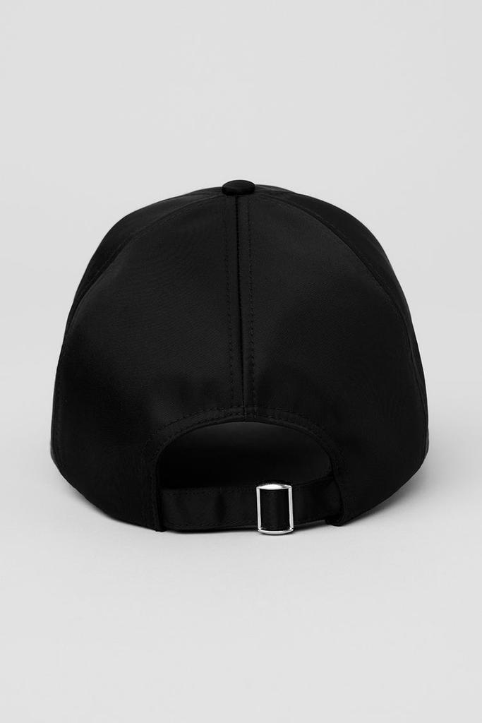 帽子 alo Satin Off-Duty Cap - Black Satin Off-Duty Cap - Black | ALO