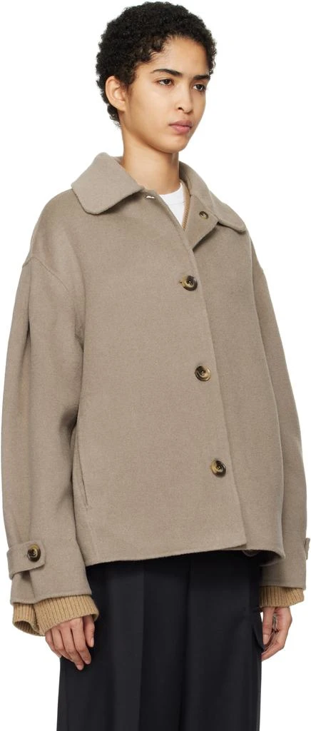 Axel Arigato Taupe Dew Scarf Detailed Jacket 4