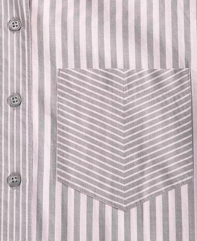 On 34th Women's Cotton Multi-Stripe Relaxed Shirt, Created for Macy's 3