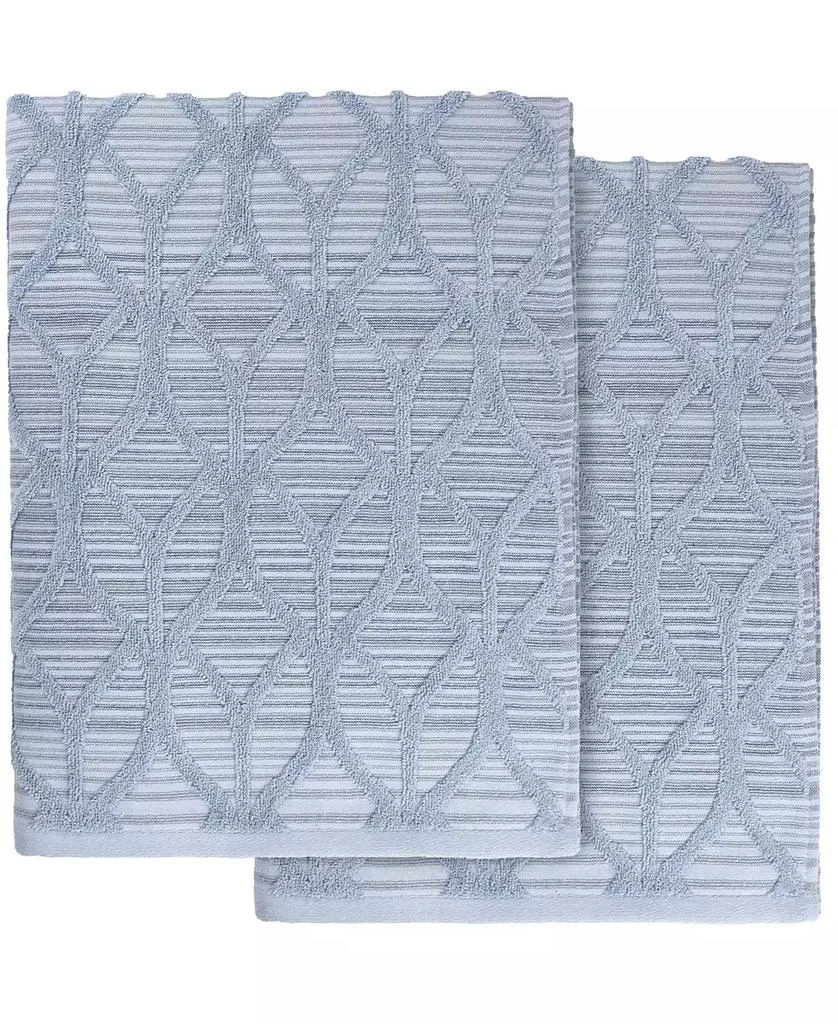 Linum Home Textiles Alev Jacquard 2 Piece Turkish Cotton 1