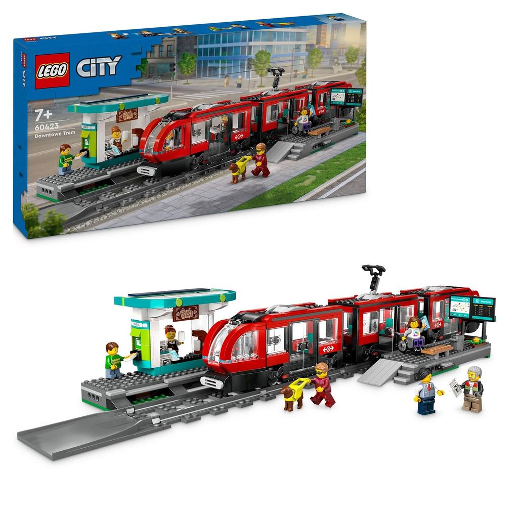 LEGO LEGO City Downtown Tram and Station Building Toy Set 60423