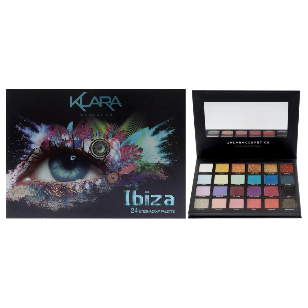 Klara 24 Eyeshadow Palette - Ibiza by for Women - 1.68 oz Eye Shadow