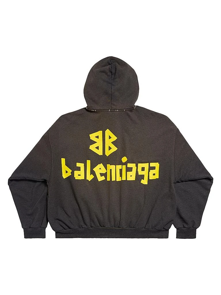 Balenciaga Tape Type Ripped Pocket Hoodie Large Fit 2