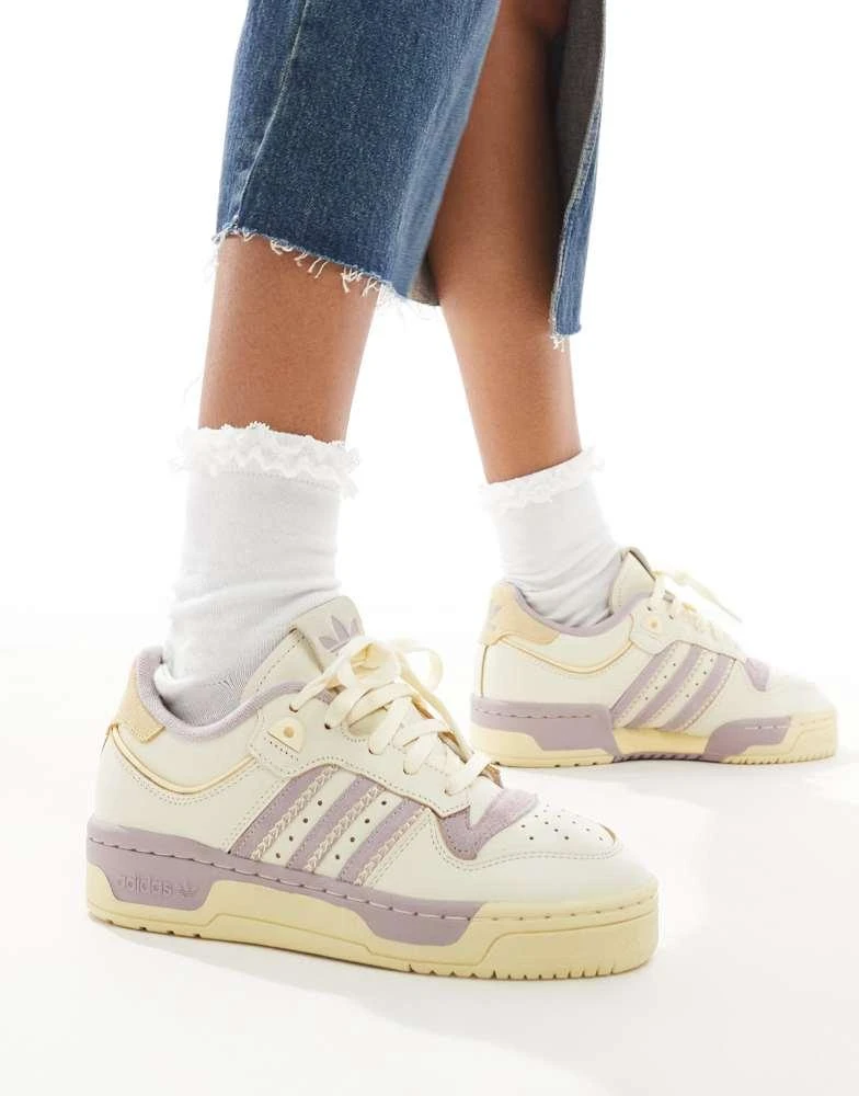 Adidas adidas Originals Rivalry 86 Low trainers in cream and lilac 5