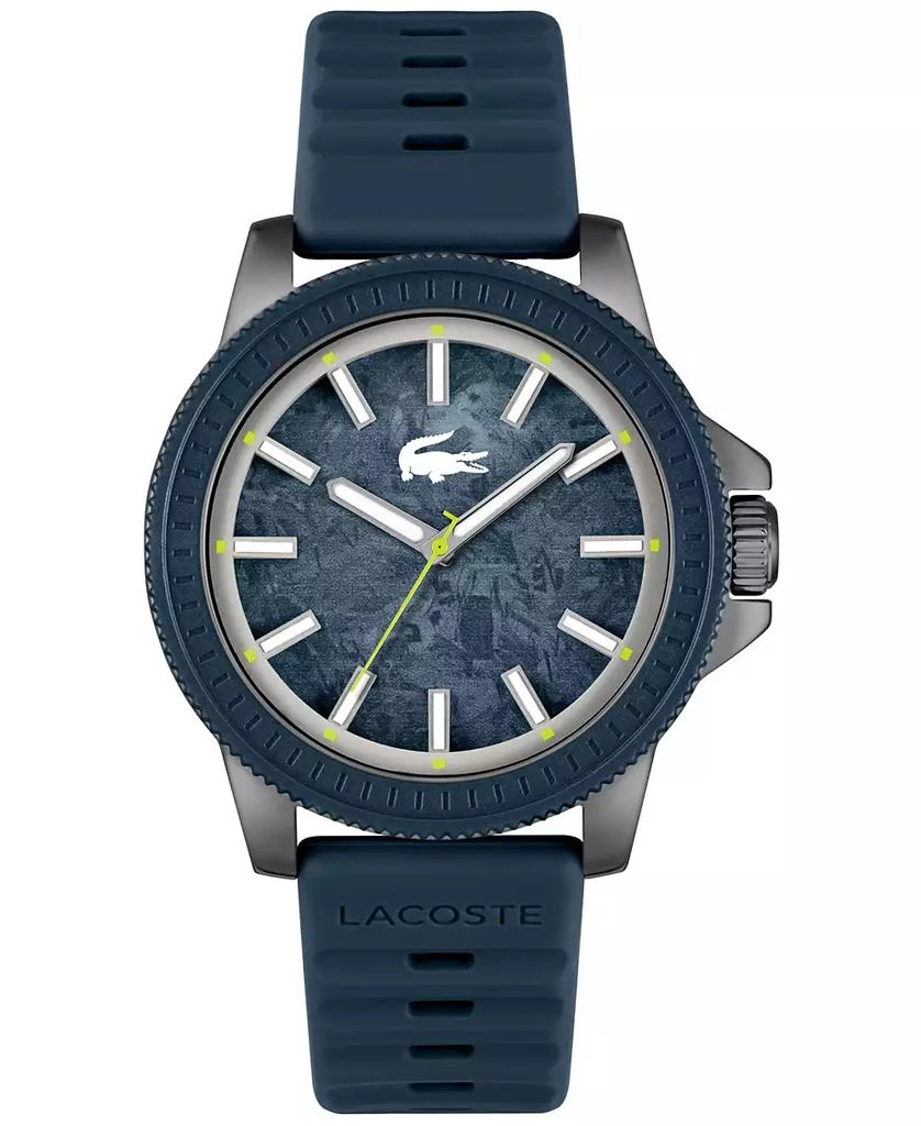 Lacoste Men's Highkey Blue Silicone Strap Watch 43mm 1