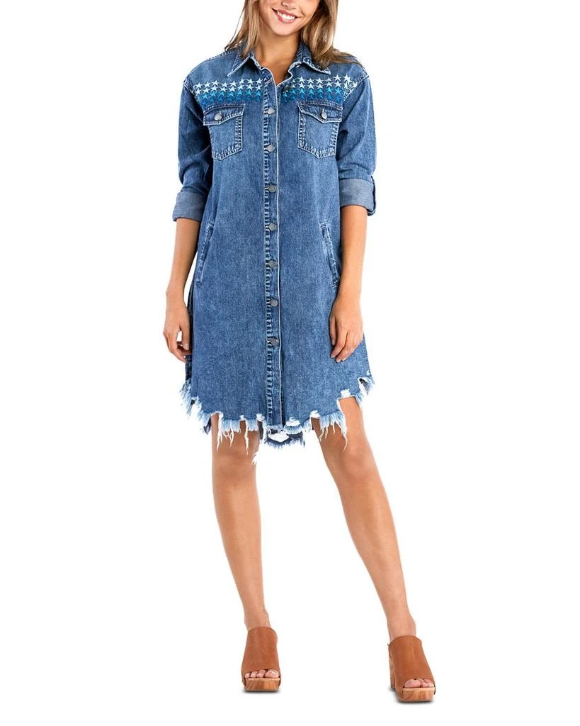 Billy T Superstar Denim Shirt Dress 1