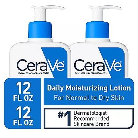 CeraVe CeraVe Daily Moisturizing Lotion, Normal to Dry Skin, 12 oz., 2 pk. 1