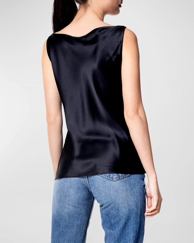 Christine Lingerie Cowl-Neck Silk Tank 3