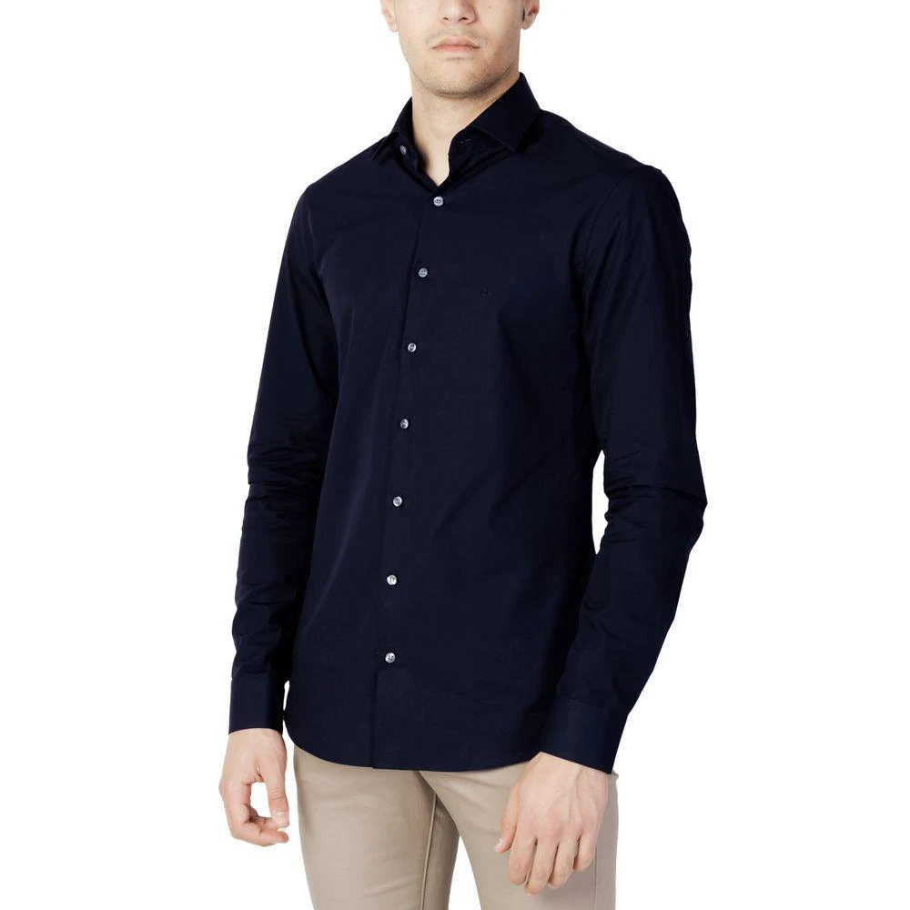 Calvin Klein Blue Cotton Shirt 1