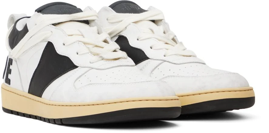 Rhude White & Black Rhecess Low Sneakers 4