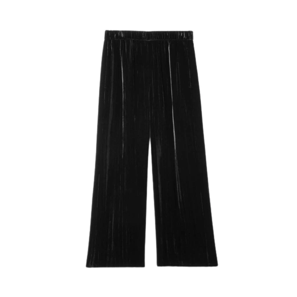 Eileen Fisher Eileen Fisher - Crushed Velvet Wide Ankle Pants 4