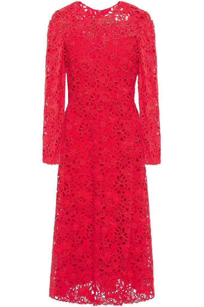 Valentino Silk-blend guipure lace midi dress 1