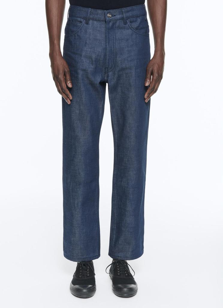 Fursac Fursac - Pantalon Flare En Toile De Coton Denim - Indigo