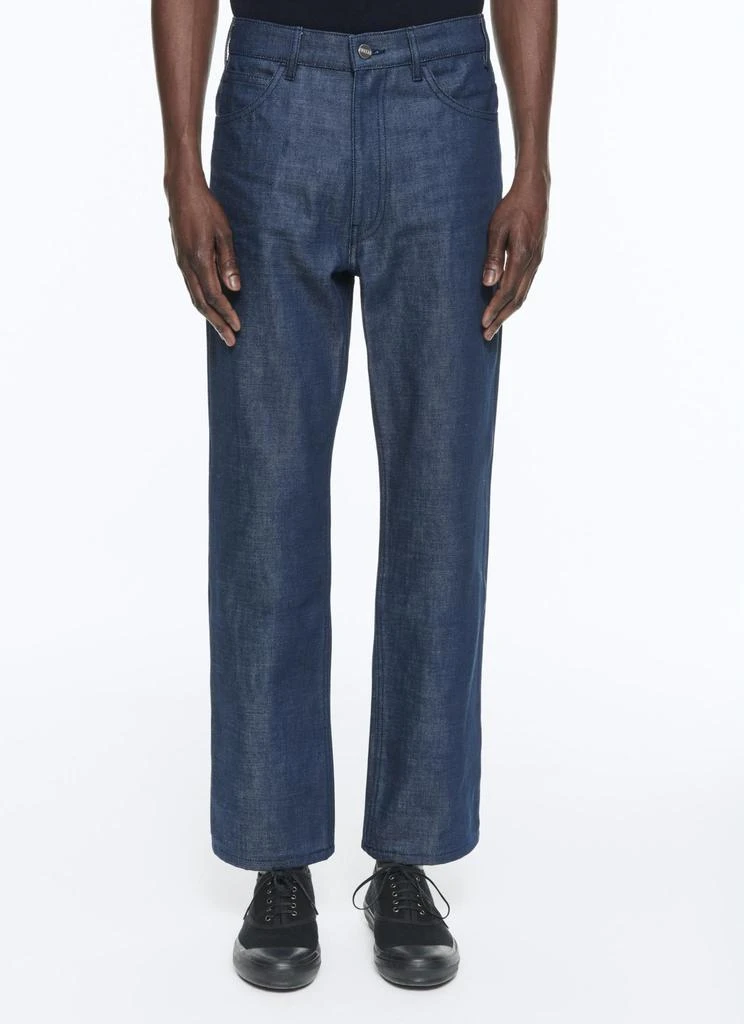 预计3周后发货 Fursac Pantalon Flare En Toile De Coton Denim - Indigo - Homme 1