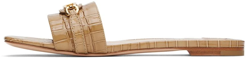 Tom Ford Beige Leather Slides 3