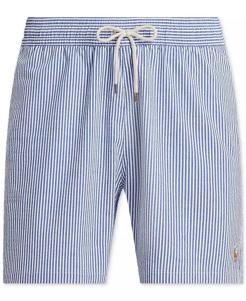 Ralph Lauren Men's 5-3/4" Traveler Classic Striped Swim Trunk 5