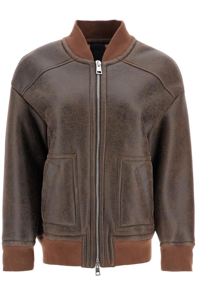 BLANCHA Women's Shearling Bomber Jacket