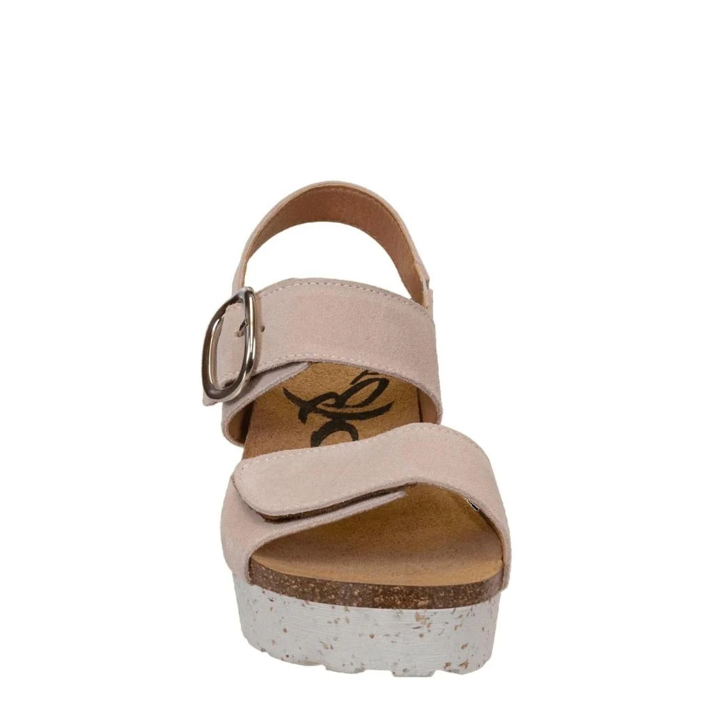 OTBT Peasant Wedge Sandal In Rosette 2