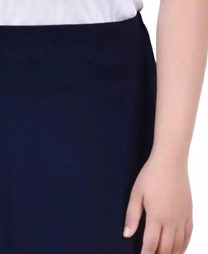 NY Collection Plus Size Wide Yoked Maxi Skirt 4