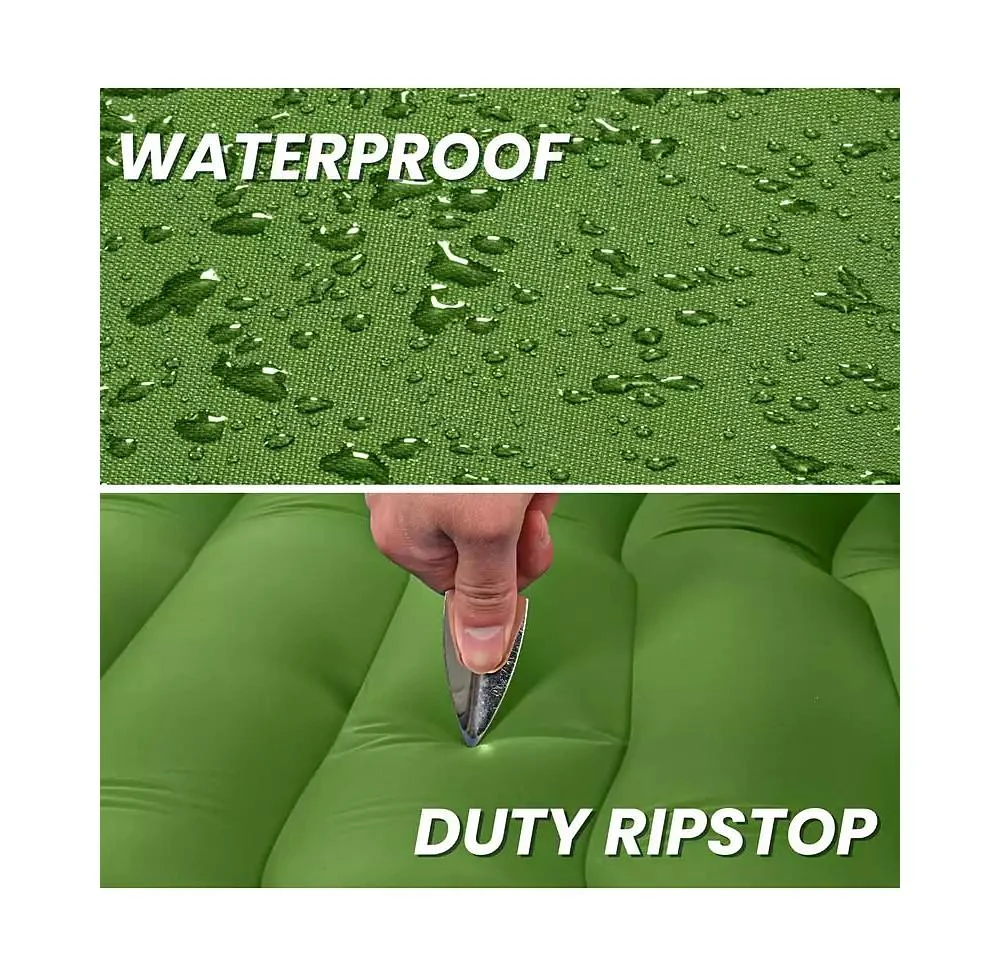 ROPODA Extra Thick Inflatable Sleeping Pad with Pillow, Camping Pad with Carrying Bag 2