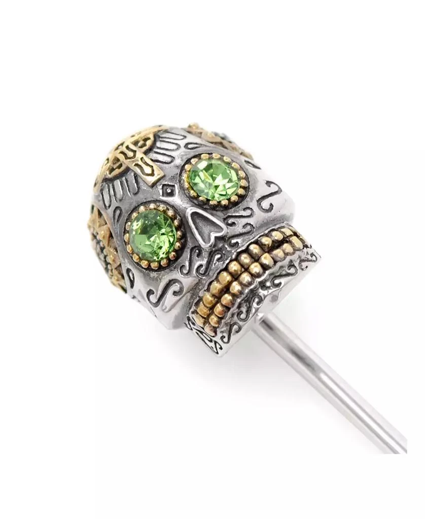 Ox and Bull Trading Co. Men's Sterling Silver Skull Stick Pin 3