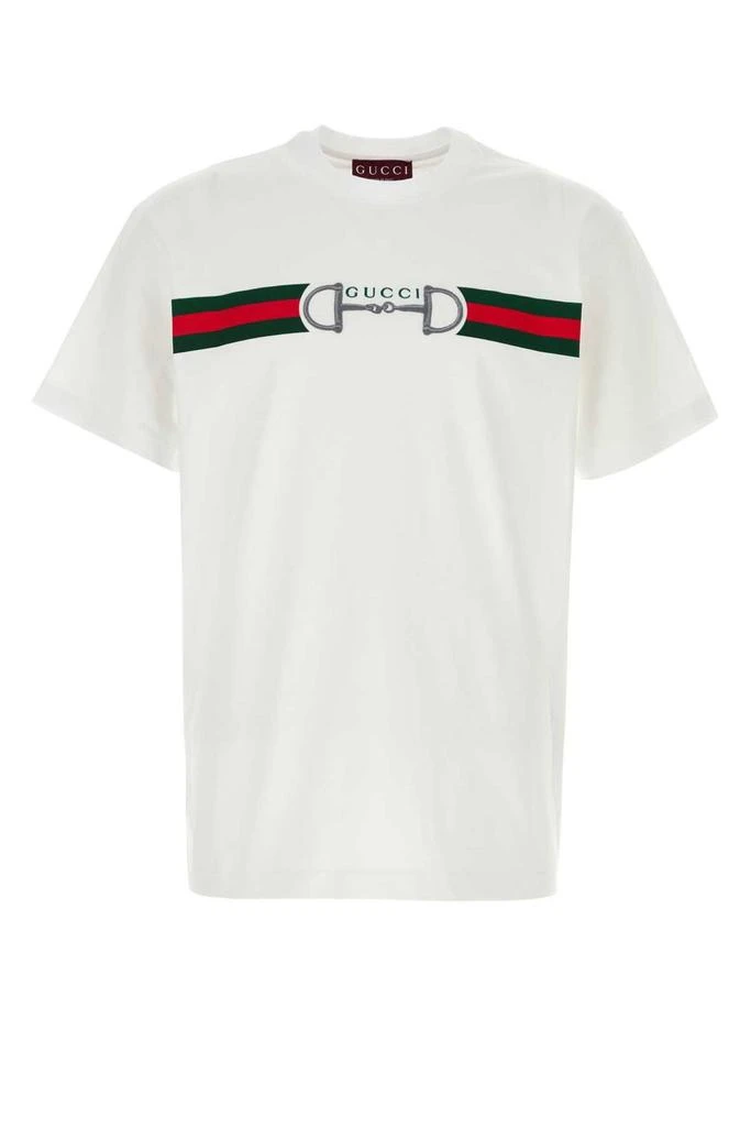 Gucci Gucci Logo Printed Crewneck T-Shirt 1