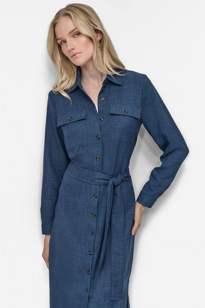DKNY COLLARED BUTTON DRESS 6