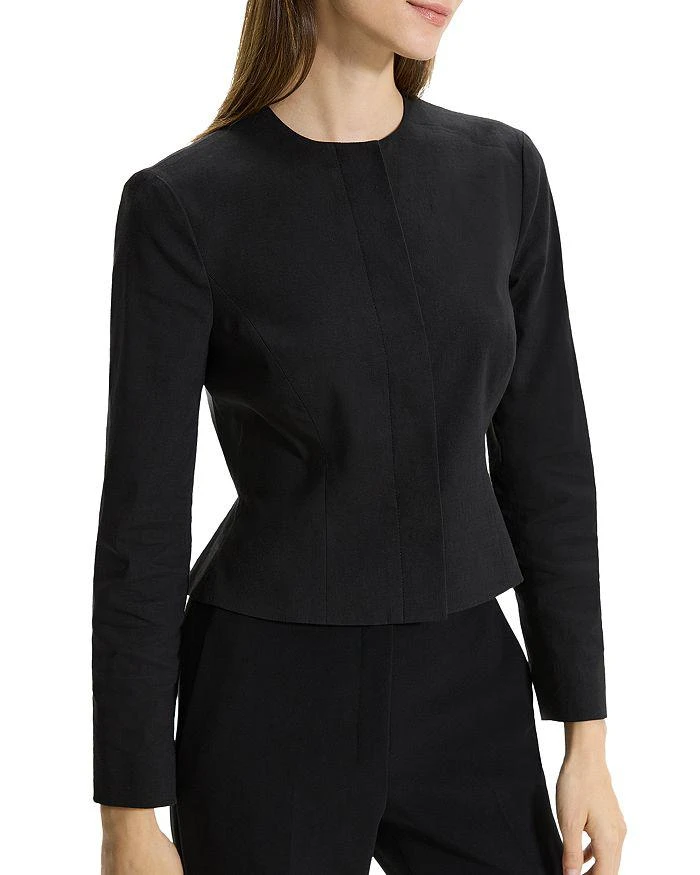 Theory Cropped Peplum Jacket 4