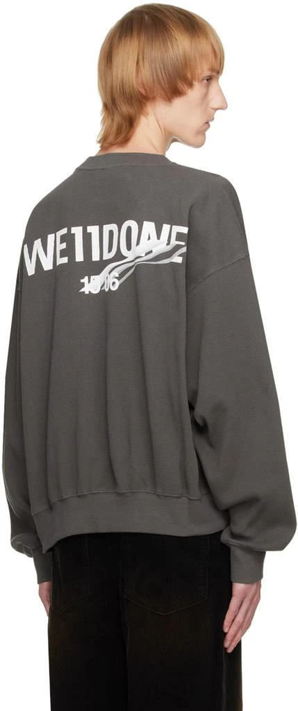 We11done Gray Printed Sweatshirt 3