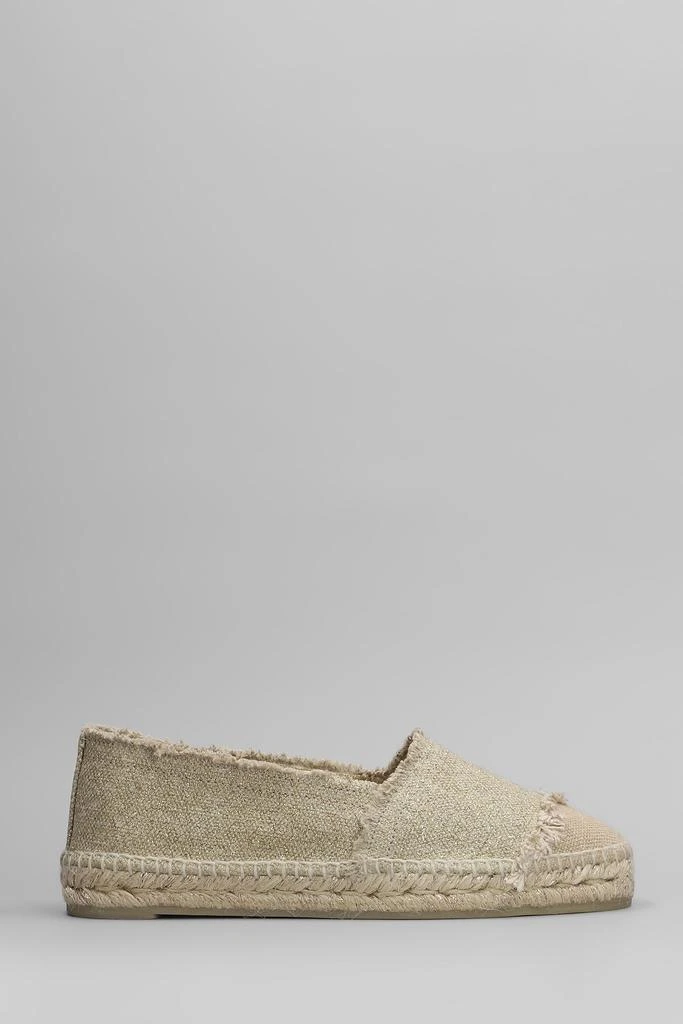 CASTAÑER Kampala-032 Espadrilles In Gold Canvas 1