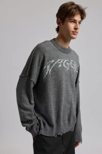 The Ragged Priest The Ragged Priest Direction Distressed Crew Neck Sweater