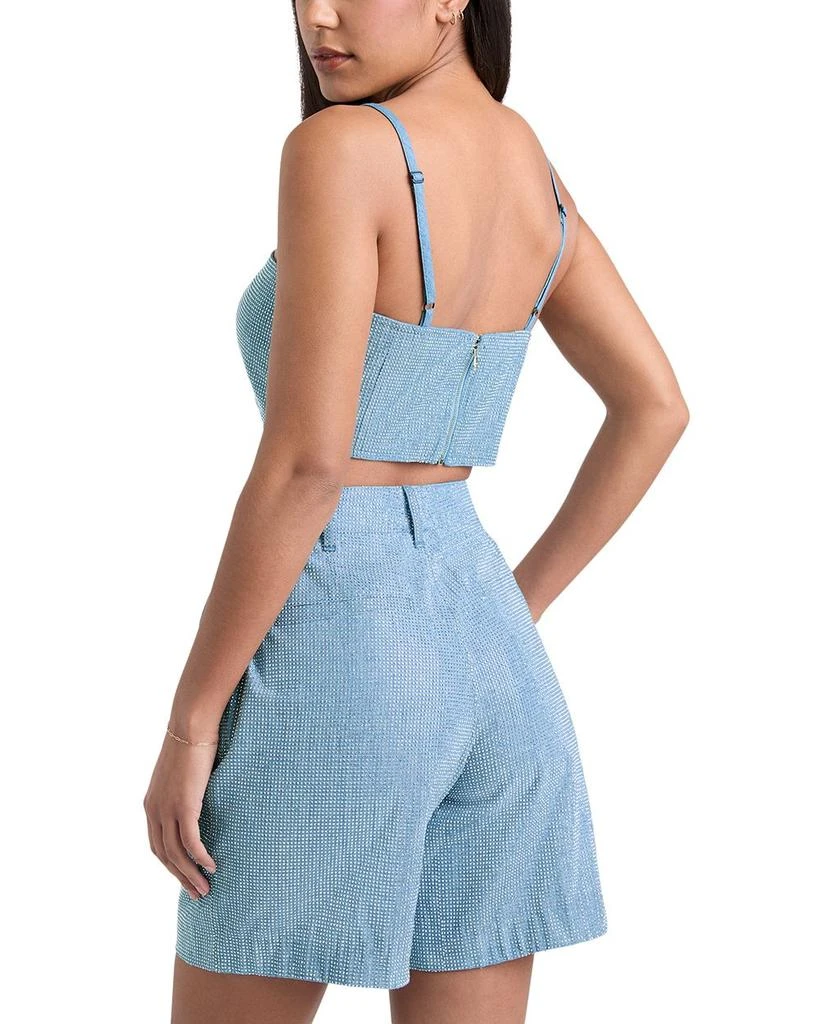 Cinq à Sept Nik Chambray Crop Top 2