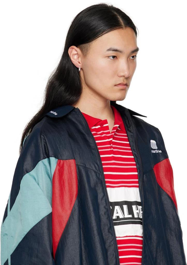 The Ouze Peti Raw Blue Sapphire Scatter Hoop Single Earring 3