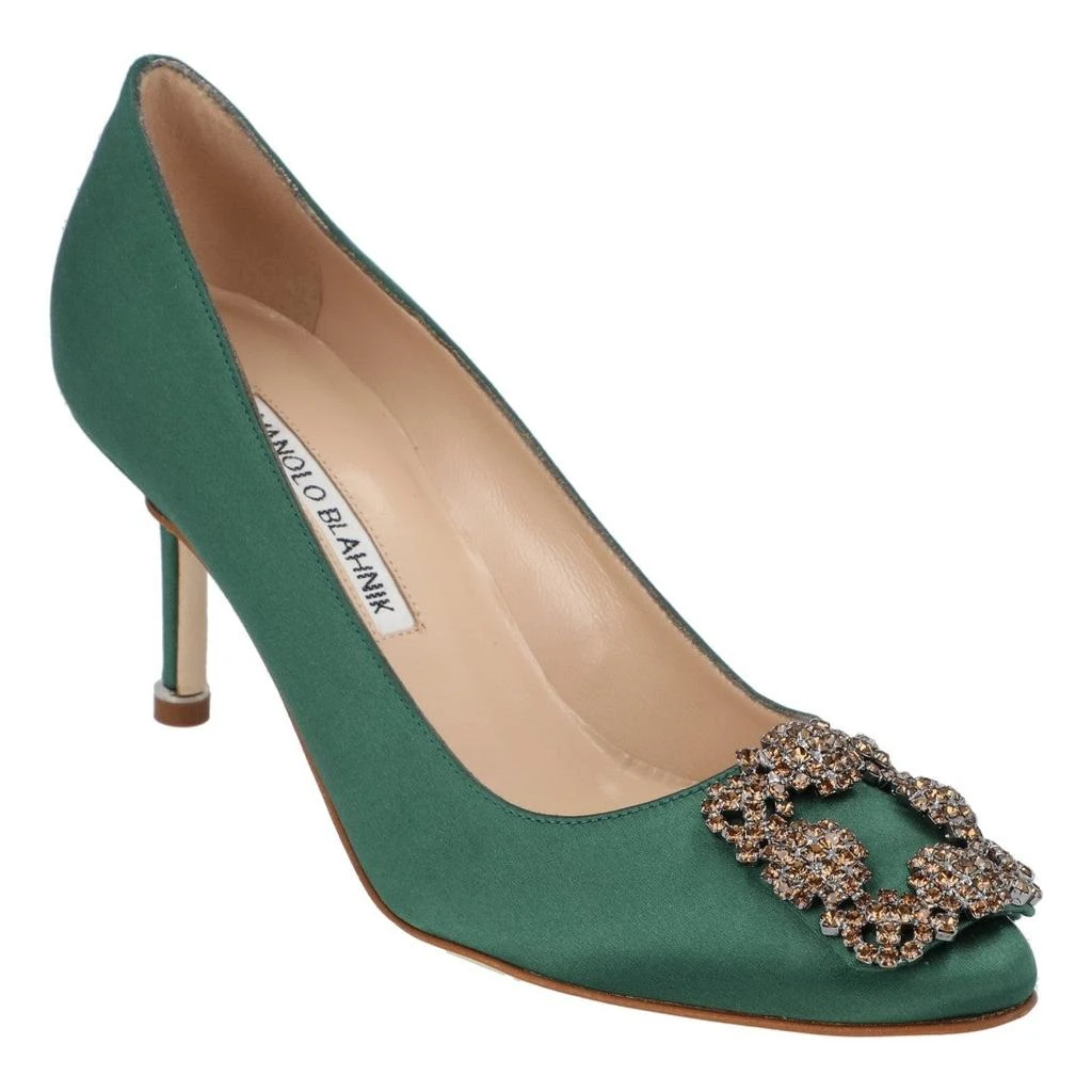 Manolo Blahnik Hangisi 070 Pump Green 2