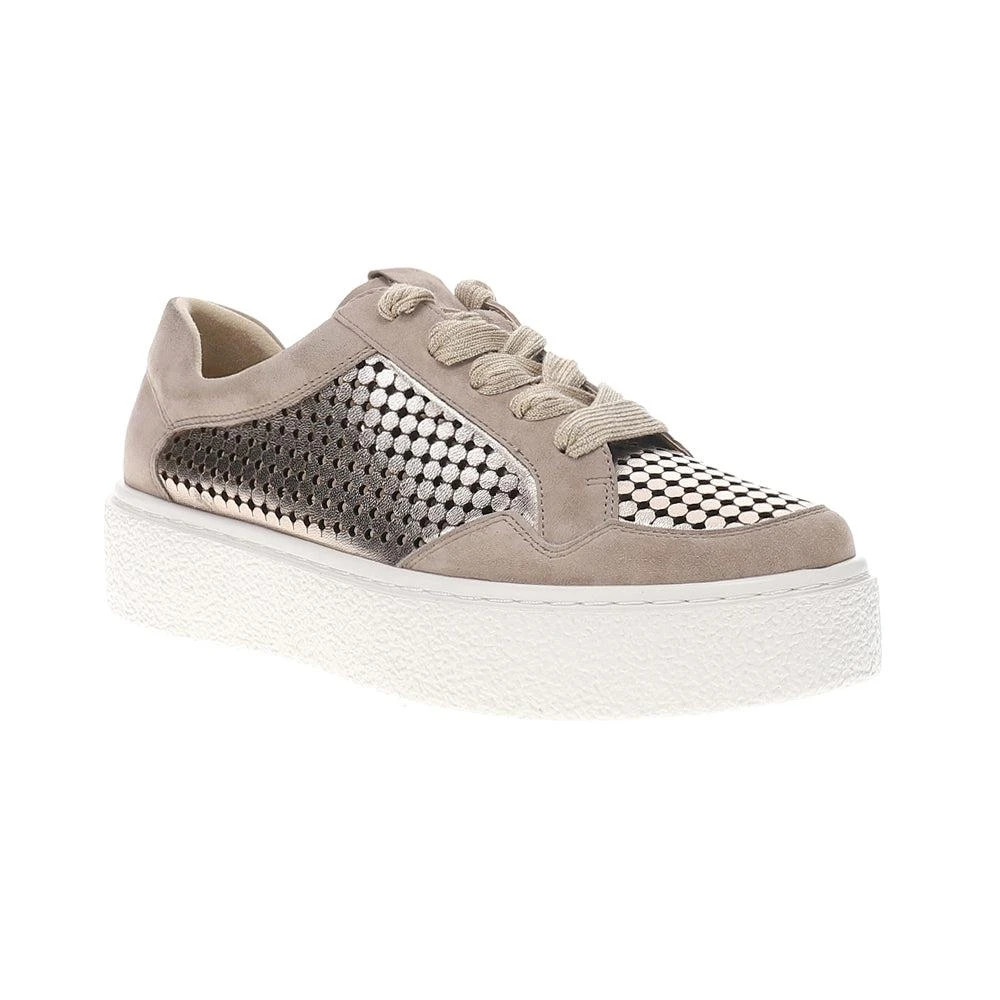 Vaneli Yago Perforated Metallic Lace Up Sneakers 2