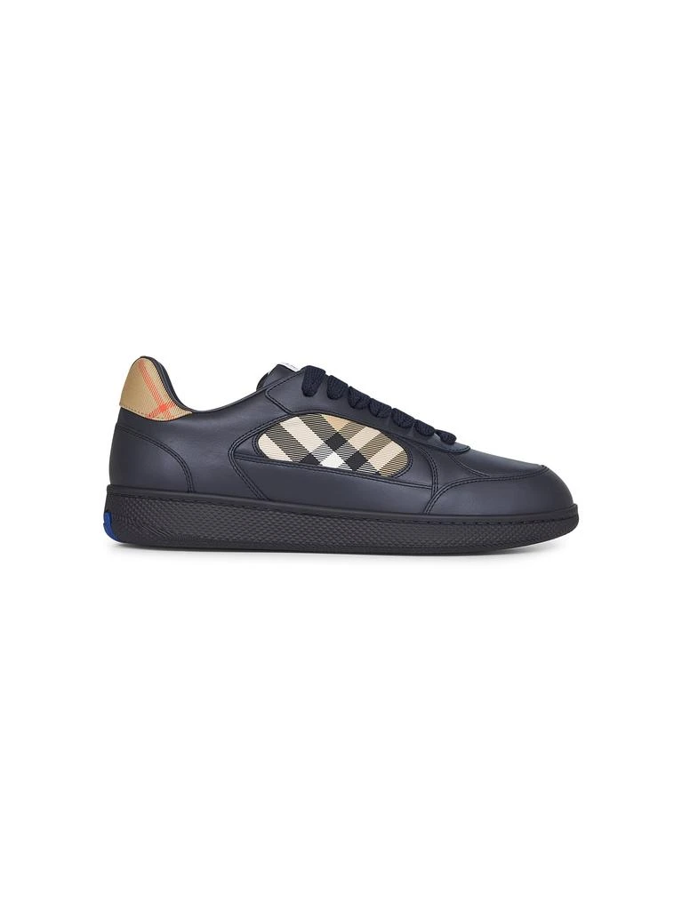 Burberry BURBERRY | Blue leather and Check Terrace sneakers | Man | 39 1