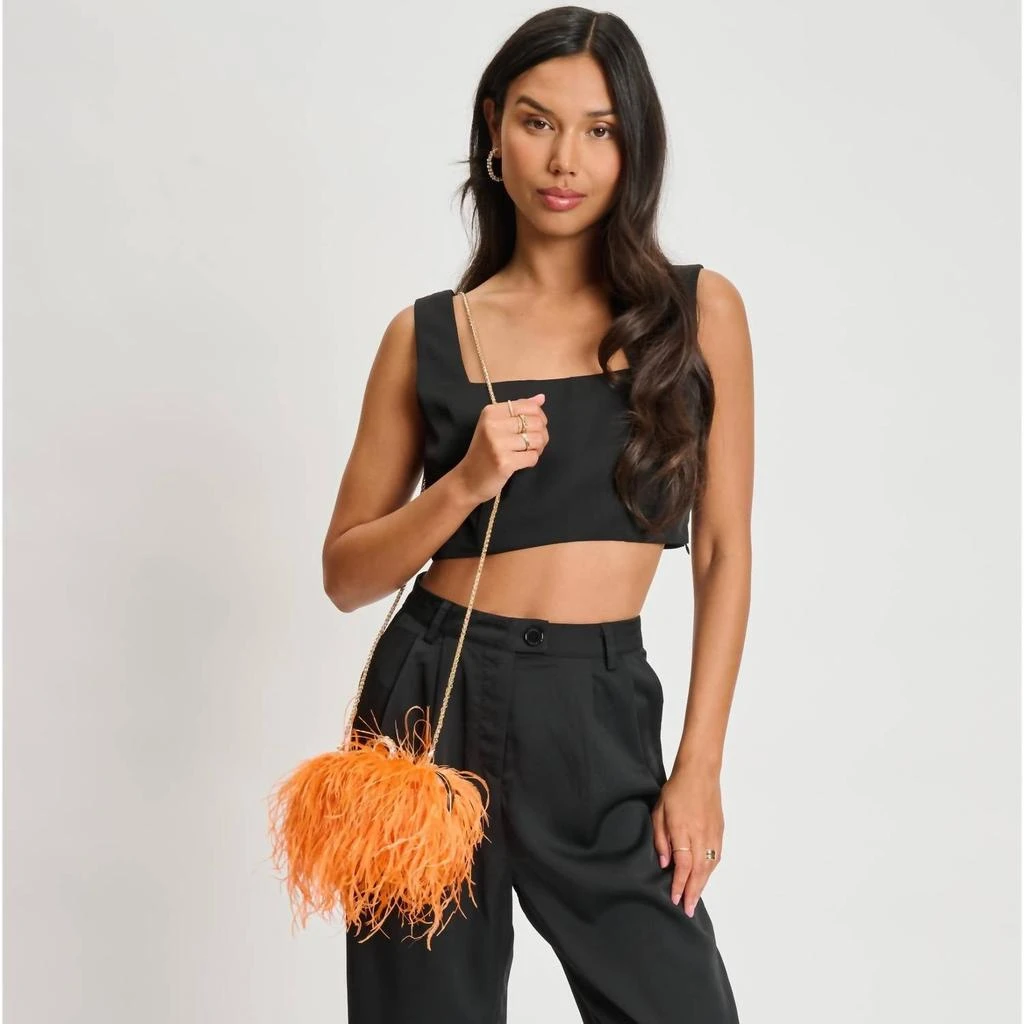 Moda Luxe Harlow Evening Bag In Orange 3