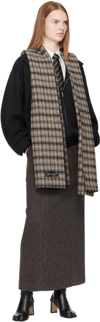 mfpen Brown Wool Scarf 3