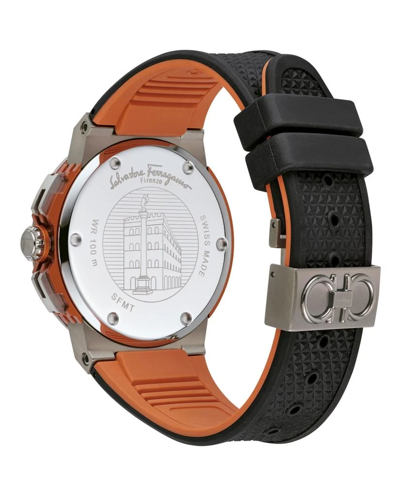 Salvatore Ferragamo F-80 Titanium Tech Silicone Watch 3