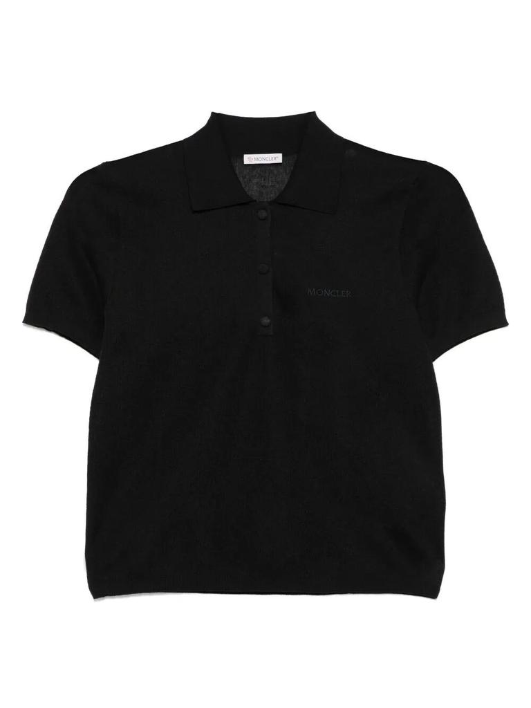 Moncler Moncler Logo Patch Short-Sleeved Polo Shirt
