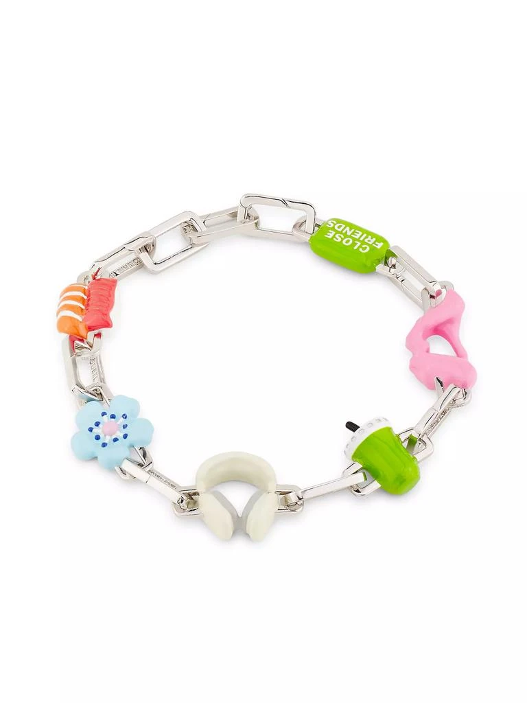 Poubel The Colton Sterling Silver & Enamel Charm Bracelet 1