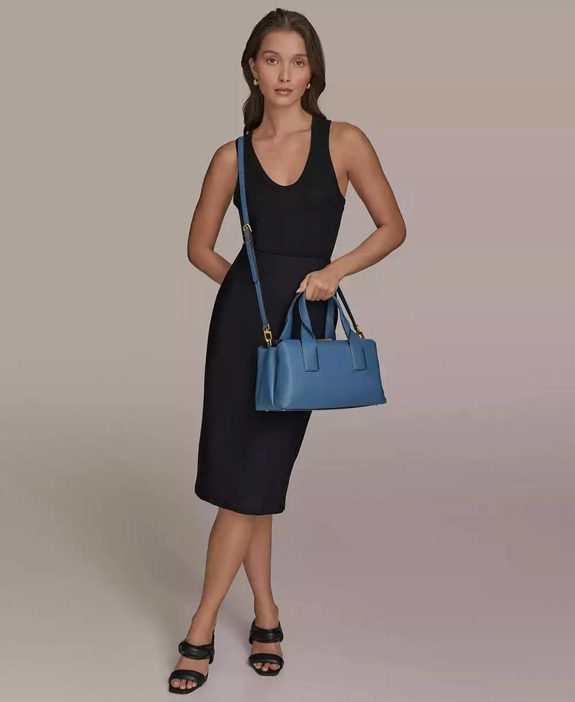 Donna Karan Amagansett Soft-Rolled Leather Mini Satchel Bag 7
