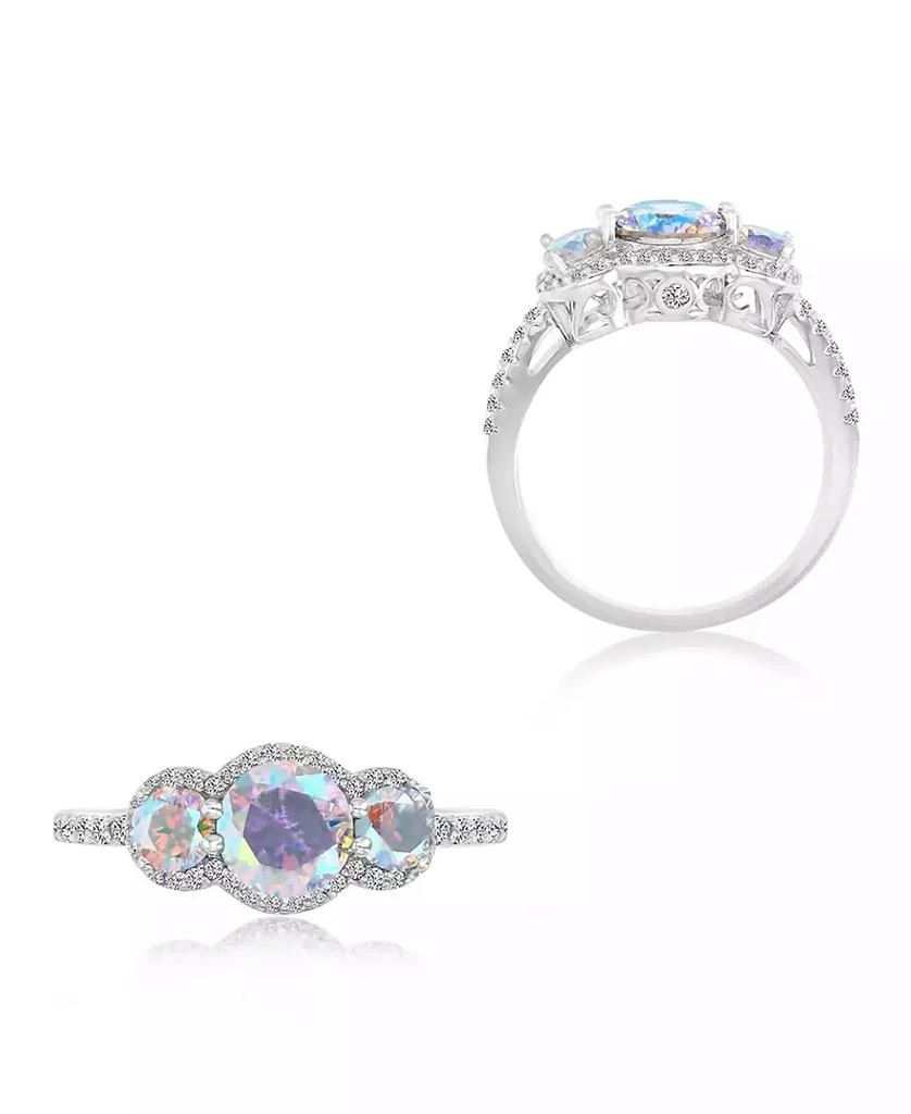 Macy
s Cubic Zirconia (2.812 ct. t.w.) and Aurora Borealis (2.81 ct. t.w.) Round Pave Ring 3