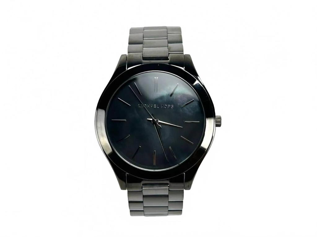 Michael Kors Women's Slim Runway Stainless Steel Watch In Grey