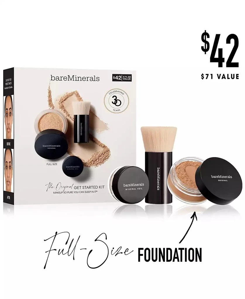 BareMinerals The ORIGINAL Get Started Kit 3-Piece Mineral Makeup Set 5