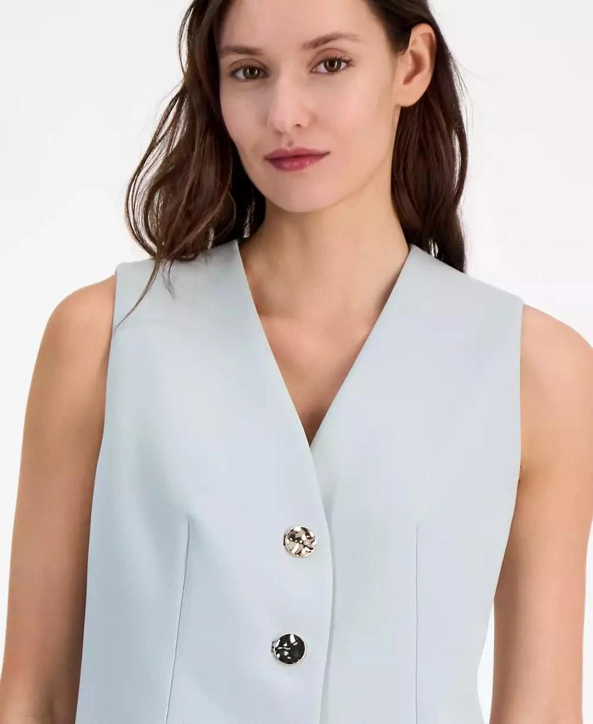 Anne Klein Women's Stretch Sleeveless V-Neck Vest 3