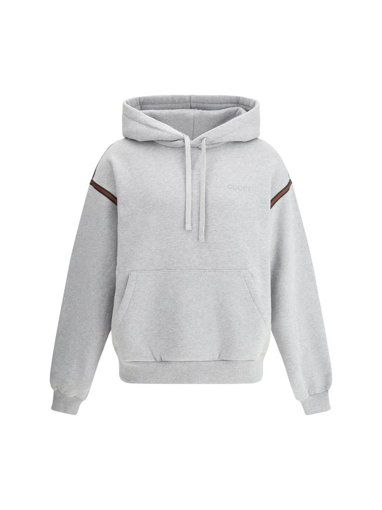 Gucci Gucci Stripe Detailed Drawstring Hoodie from Cettire