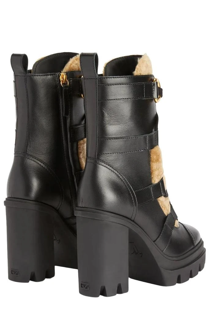 Giuseppe Zanotti Giuseppe Zanotti Leyre Shearling Biker Boots 3