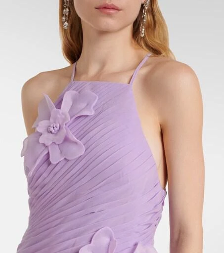 open lace back dress Leo Lin Rosario Applique Floral Bustier Mini Dress – ABC Dress Hire main image 1